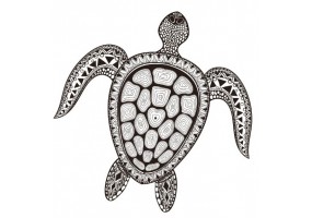 Sticker coquillage tortue