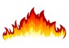 Sticker flamme 