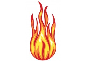 Sticker flamme 