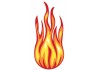 Sticker flamme 