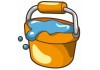 Sticker Enfant Jardinier seau d'eau