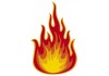 Stickers muraux flamme