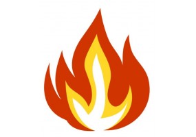 Sticker flamme rouge pour moto