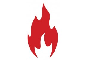Stickers muraux flamme rouge