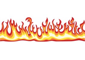 Autocollant flamme voiture