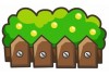 Sticker Enfant Jardin Haie