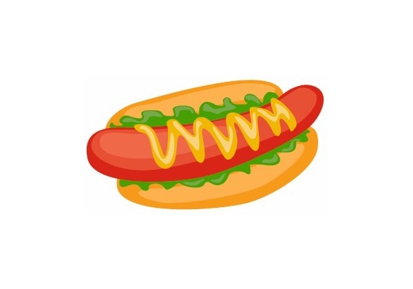 Sticker enfant Aliment Hot Dog