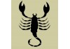 Sticker signe astrologique scorpion