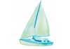 Sticker marin bateau aquarelle