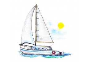 Sticker marin bateau