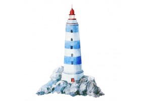 Sticker marin phare bleu