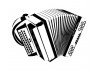 Sticker musique instrument accordéon