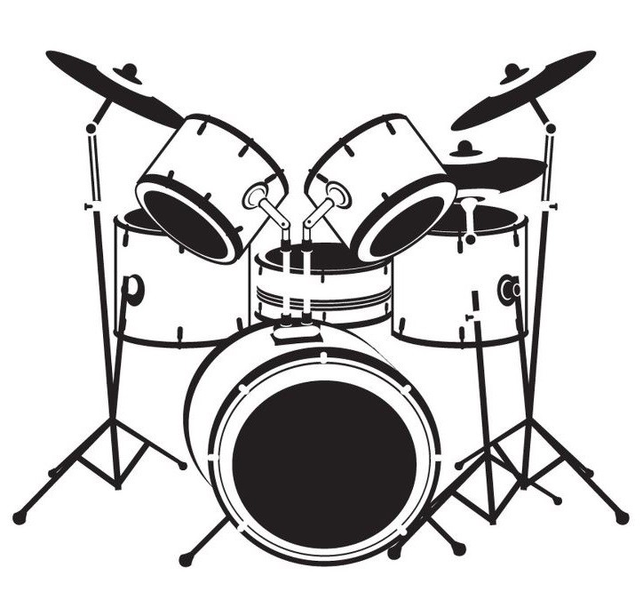 Stickers Deco Musique Instrument Batterie