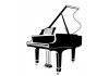 Sticker musique instrument piano