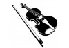 Sticker musique instrument violon