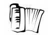 Sticker musique accordéon