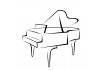 Sticker musique piano