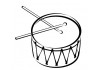 Sticker musique tambour