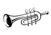 Sticker musique trompette