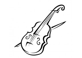 Sticker musique violon