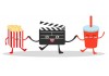 Sticker pop corn et coca