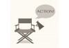 Sticker cinéma chaise