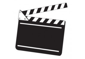 Sticker deco clap de cinéma