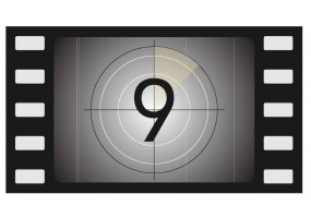Sticker cinéma décompte numero 9