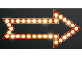 Sticker lumière flèche