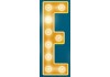 Autocollant lettre E style ciné