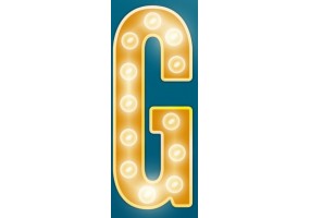 Sticker lettre G pour ciné
