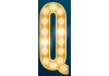 Sticker cinéma Q lettre jaune
