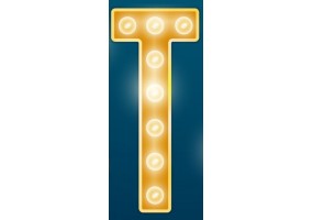 Sticker cinéma lettre T