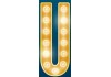 Sticker lettre U pour ciné