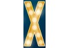 Sticker cinéma lumière lettre X