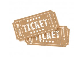 Sticker cinéma ticket entrée