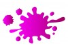 Sticker tache de couleur fuchsia