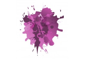 Sticker taches mauve