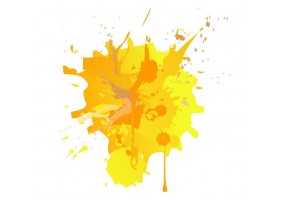Sticker tache jaune