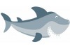 Sticker mural Requin