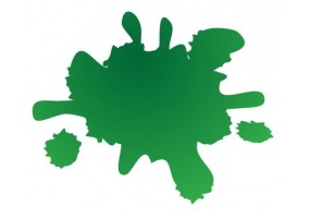 Sticker tache de couleur verte