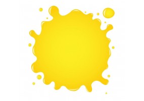 Sticker tache de couleur jaune