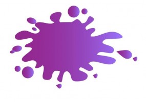 Sticker tache mauve