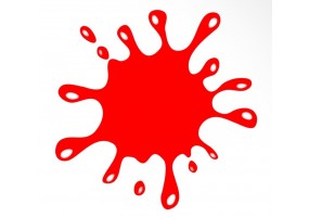 Sticker tache rouge