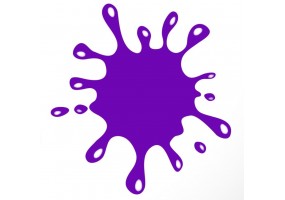 Sticker tache de couleur violet foncé