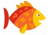 Stickers Poisson orange