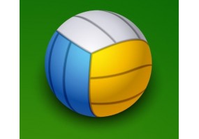 Sticker sport balle volley