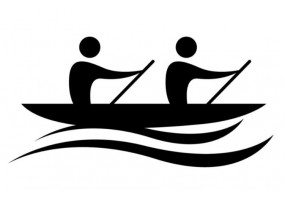 Sticker sport canoë 