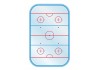 Sticker sport hockey sur glace