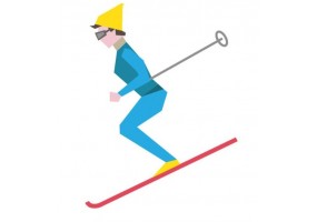 Sticker sport ski